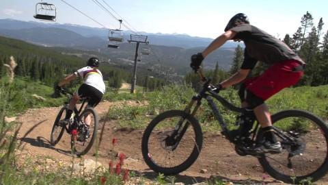 Top three easy mountain biking trails near Breckenridge